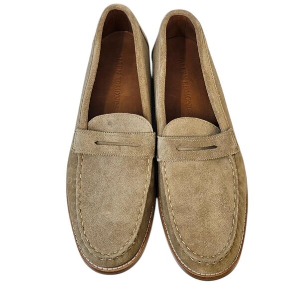 Allen Edmonds Mens Dylan Penny Loafers, Suede, Slip On, Tan, Size 13 D - Picture 9 of 9